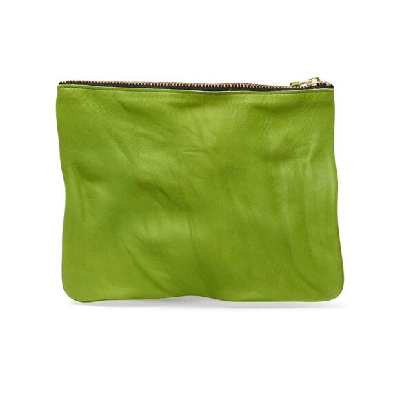 COMME DES GARÇONS WALLET Green Leather Envelope - Picture 3 of 3
